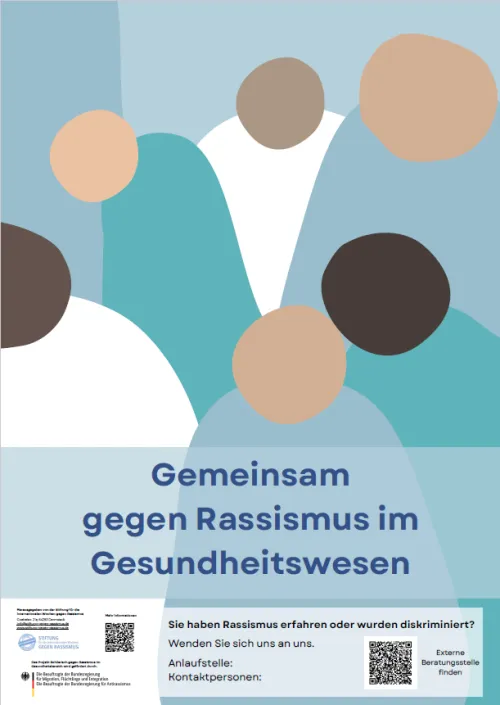 Vorschau von Plakat Gemeinsam gegen Rassismus im Gesundheitswesen - Anlaufstelle zum Eintragen
